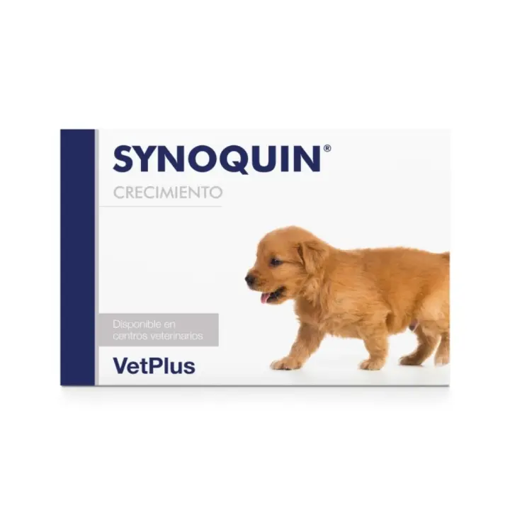VETPLUS - Synoquin Crecimiento (60 Comprimidos) - Condroprotector para Perros Cachorros de Razas Grandes - 1