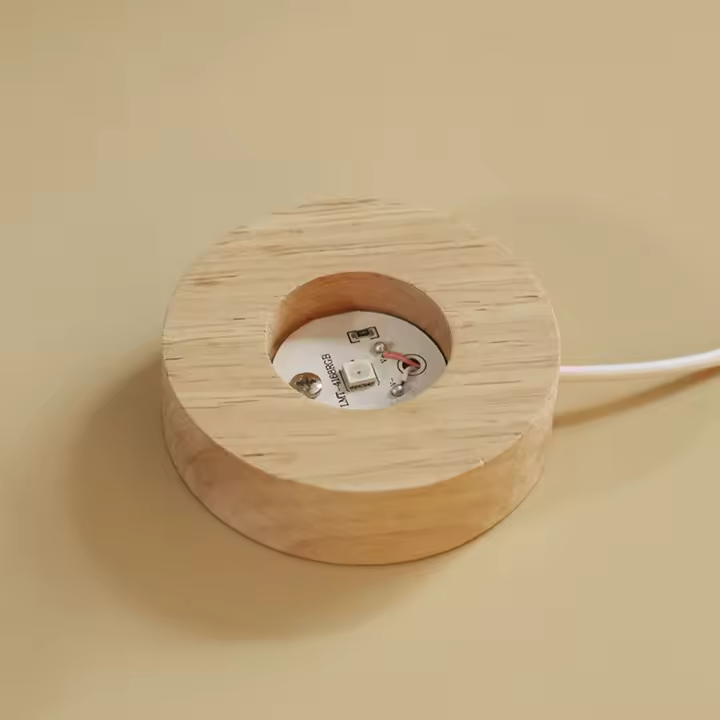Difusor De Aceites Esenciales Con Piedras De Cristal Natural Cargador USB Base De Madera Difusor Passivo Con Cristales De Hechicero - 1