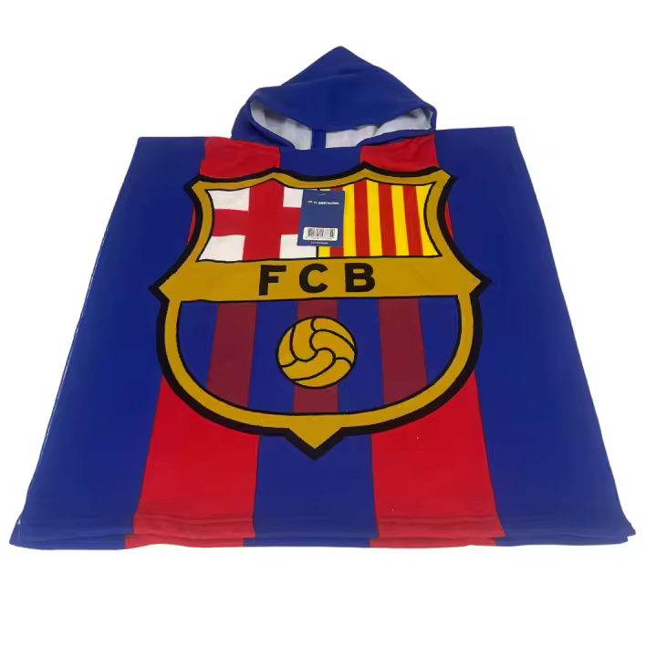 Mozuru Poncho Bebé FC Barcelona "Blaugrana" Microfibra – 60 x 120 cm - 1