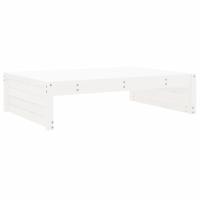 vidaXL Taburete de jardín madera maciza de pino 120x80 cm Pino natural, Pino blanco, Pino gris Conjunto Terraza Muebles Jardín Exterior Juego de Muebles de jardín Mueble Jardín Exterior Muebles de Salon Exterior - details 0