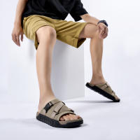 Zapatillas De Verano Ajustables Para Hombre Antideslizantes Cómodas Tallas 39-45 Color Negro Caqui Verde Uso Exterior - details 14
