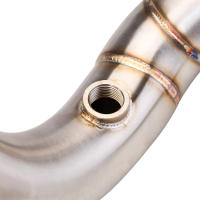 Escape De Motocicleta Para CBR600RR F5 2007-2019 Tubo De Enlace Frontal Y Medio Slip on En Acero Inoxidable Modificado Moto Escape - details 2