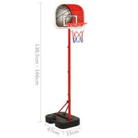 vidaXL Juego de canasta de baloncesto portátil ajustable 138,5-166 cm - details 7