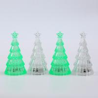 Luz De Noche Luminosa De Árbol De Navidad Cristal Con LED Vela Electrónica Decoración De Escritorio Estilo Moderno Material Plástico - details 3