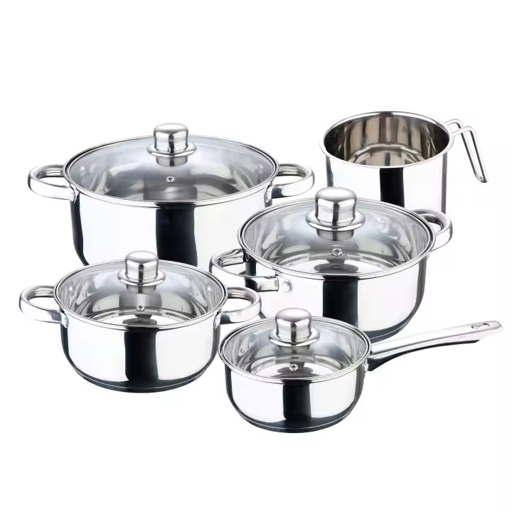 Batería de Cocina San Ignacio 9 Piezas Acero Inoxidable - 1