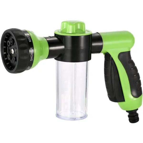 Manguera de jardín con boquilla multifuncional, plumero electrónico de alta presión, pistola de agua para lavar coches, regar plantas y bañar mascotas. - 1