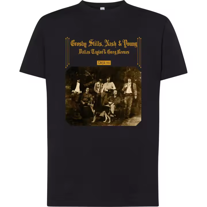 Camiseta Crosby, Still, Nash and Youngl - | Algodón | Manga Corta y Manga Larga - Tejido tubular, sin costuras laterales. - Punto liso - 1