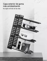 Estante para ollas Vertical multicapa, estante de almacenamiento multifuncional para cocina, encimera de hierro, estante para almacenamiento de ollas，Estante para Almacenar Ollas y Tapas - details 4