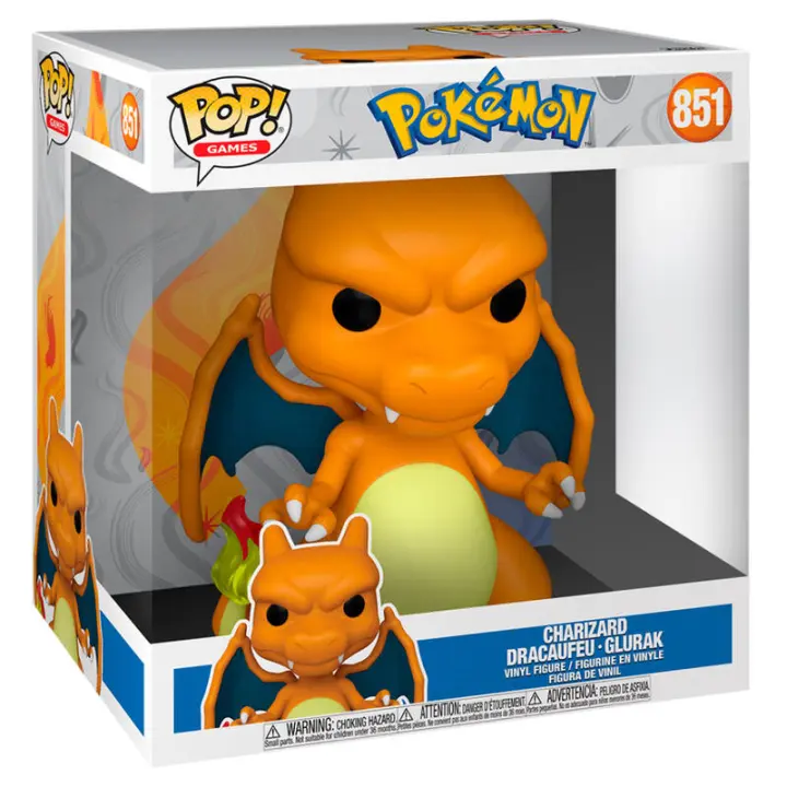 Funko POP! Jumbo: Pokemon - Charizard - Figuras Miniaturas Coleccionables Para Exhibición - Idea De Regalo - Mercancía Oficial - Juguetes Para Niños Y Adultos - Fans De Video Games - MR POPYE - 1