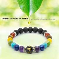 Pulsera De 7 Chakras 2pcs Para Hombres Y Mujeres Con Tarjeta De Significado Joyería De Hecho Natural Para Yoga Y Healing Regalo - details 1