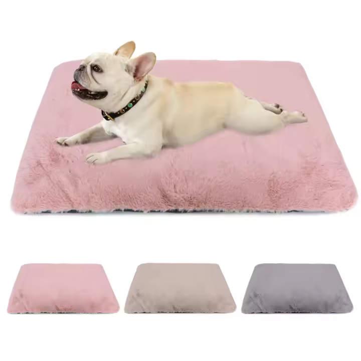 Alfombra De Cama Para Perros Y Gatos Invierno Gruesa Y Cálida Funda Desmontable De Algodón 100% Para Pequeños Medianos Y Grandes Tamaños - 1