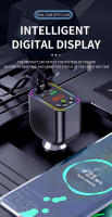 Reproductor De Música MP3 Para Coche Con Estéreo Hi-Fi Llamada Hands Free Cargador Rápido Y Cables Retráctiles Para iPhone Xiaomi Huawei Negro - details 6
