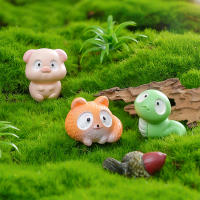 Mini Adorno Lindo De Capybara Serpiente Conejo En Forma De Animal Cartoon Micro Paisaje Decoración Para El Hogar Y Interior Del Coche Regalos - details 1