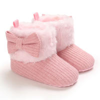 Nuevos Zapatos Para Bebé Recién Nacidos Antideslizantes Con Lazo Cómodo Y Atractivos De Corduroy Y Algodón Para Primavera Invierno Protección Del Piso Con Cierre De Cremallera - details 5