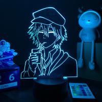 Lámpara LED 3D Anime Bungo Stray Dogs Luz Nocturna Figura Ranpo Para Decoración De Habitación Regalo De Cumpleaños Iluminación Para La Pared - details 0
