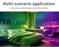 Luz Nocturna Sensor De Movimiento LED RGB Frío Caliente Magnética Para Armario Sala De Estar Cocina Dormitorio Iluminación Ambiental - details 7