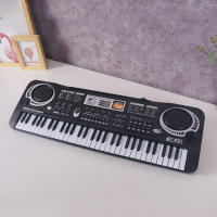 Teclado Electrónico Blanco Y Negro De 61 Teclas Instrumento Musical Para Principiantes Piano Eléctrico Regalo Para Niños - details 6