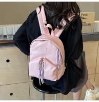 Nueva mochila de moda con contraste de Colores, estilo Korean, informal, primera, de gran capacidad, para estudiantes universitarios, para Mujer - details 14