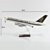 Modelo De Avión Airbus 380 De Singapore 1:160 Con Luz LED (Control Por Toque O Sonido) Para Decoración O Colección Regalo - details 4