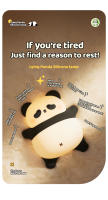 Lámpara De Noche LED Con Sensor De Toque Dibujos Animados Panda Silicona Regalo De Navidad Para Niños Decoración De Habitación Lámpara De Mesa Para La Cama - details 3