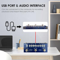 M-VAVE CUBE BABY Pedal De Efectos Para Guitarra Portátil Multifuncional Con Reproducción De Música Inalámbrica Y Grabación De Teléfono Tipo-C - details 4
