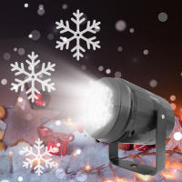 Proyector De Noche LED EU Proyector De Copos De Nieve Lámpara Exterior Rotativa 360° Para Decoración De Coche Hogar Fiestas De Navidad - details 6