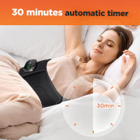 Cinturón de masaje con calefacción eléctrica para cintura, cinturón de soporte elástico multifuncional, cinturón de calor con calefacción y luz roja para abdominales. - details 6
