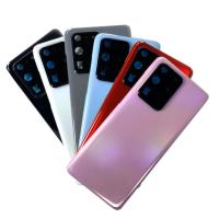 Cubierta De Batería Para Samsung Galaxy S20 Ultra Panel De Aluminio Puerta Trasera Casco Camara Lente Reemplazo Color Negro Blanco Azul - details 2