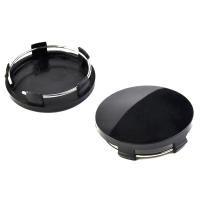4pcs 60mm Centro De Rosca De Rueda Para Coche Cubierta De Hub Abs Negra Y Plateada Universal Alta Calidad Duradera Accesorios Exteriores Para Vehículos - details 12