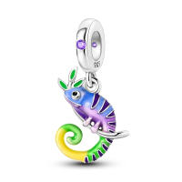 Encanto De Mariposa Morada Y Oso Serie Lindo Bolas De Plata De Ley 925 Para Pulsera Original De 3mm Joyería Para Mujer Regalo - details 21