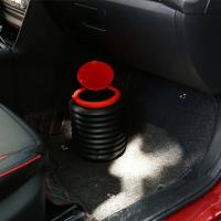 Cesta De Almacenamiento Multifuncional Plegable 4L Para Coche Con Tapa Contenedor De Basura Portátil Para Cocina Y Hogar - details 1