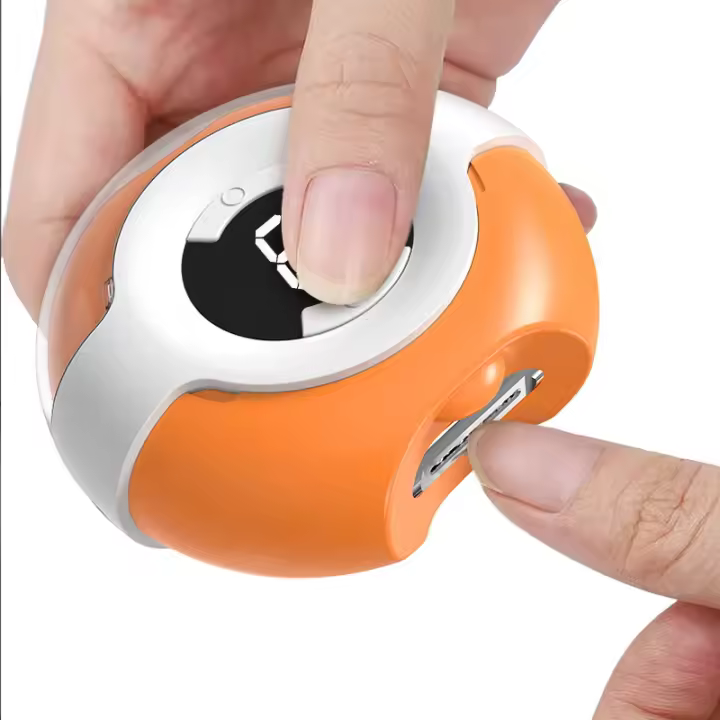 Afeitadora De Uñas Eléctrica Con Luz LED Y Rotación 360° Cortauñas Para Niños Y Adultos Trimmer De Uñas Y Pies - 1