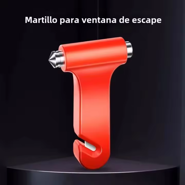 Martillo De Seguridad Para Coche Portátil Herramienta De Rescate Multifuncional Rompe Ventanas Y Artículos De Seguridad - 1