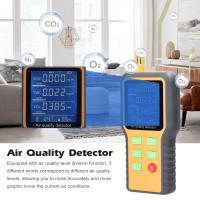 Monitor De Calidad Del Aire Portátil 5 En 1 Medidor De CO2 TVOC HCHO Con Pantalla LCD Retroiluminada Medidor De Temperatura Y Humedad - details 0