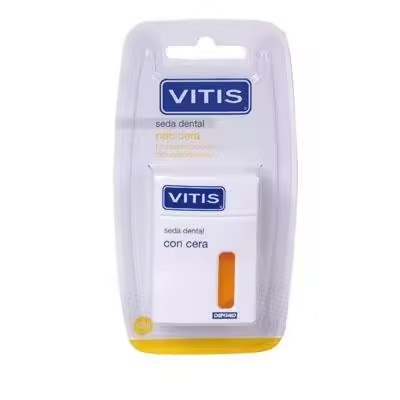 Dentaid Hilo Dental VITIS 50M con Cera para Eliminación de Placa Bacteriana - Pack de 1 - 1