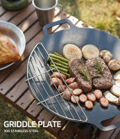 Barbacoa Portátil En Acero Inoxidable Con Malla De Asar Y Relleno Para Camping Y Exterior Grillete De Red Antideslizante Para Sopas Y Verduras - details 0