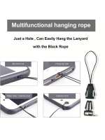Lanyard De Teléfono Móvil Moda Negro Y Rojo Con Hebilla De Cielo Correa Para El Cuello Llavero Para Portar Tarjetas De Crédito Y Llaveros - details 5