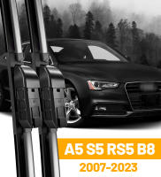 LimpiaParabrisas De Llanta Delantera Para Audi A5 S5 RS5 B8 2007-2023 8T 8F 8W6 SLine 2018 2010 2011 2020 2008 2012 2009 Negro Resistente Al Hielo Y Calor - details 0