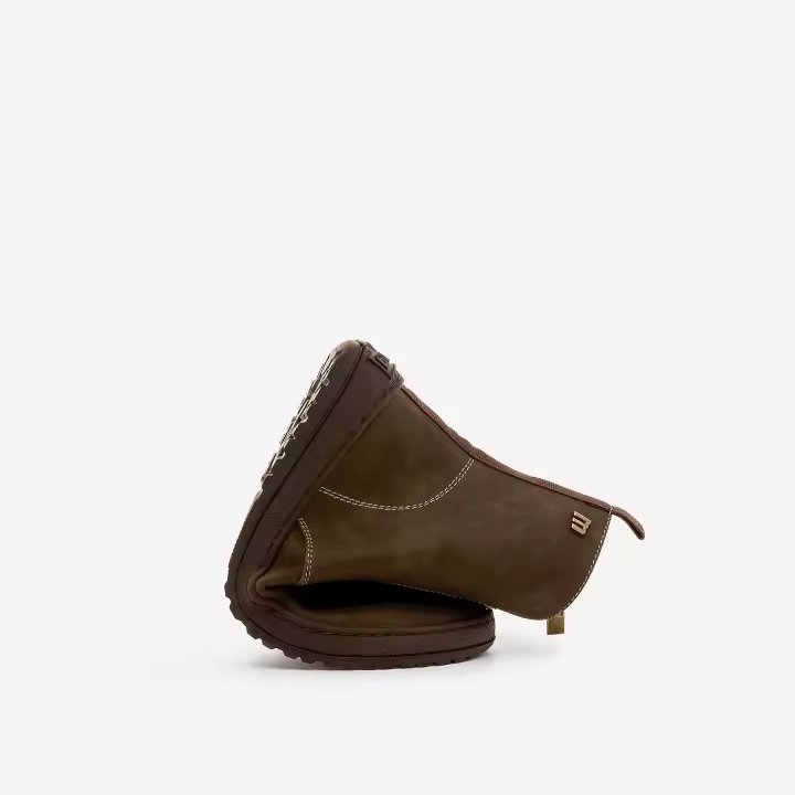 Mustang-MTNG botines planos barefoot mujer free alask marron con cierre cremallera y tipo de puntera redonda - 1