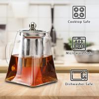 Tetera de cristal de 550 ml Tetera pequeña con infusión, Tetera con infusor, Tetera con infusor, Tetera con Infusor de arce inoxydable - details 2