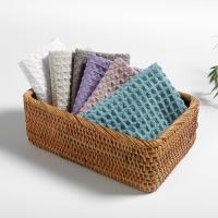 Toalla De Mano Cuadrada 30x30cm Pequeña Toalla De Rostro Suave Y Absorbente Toalla De Baño Para Niños Y Adultos Tecido Waffle Mecánica Lavable Toalla Multifuncional Para Limpieza - details 1
