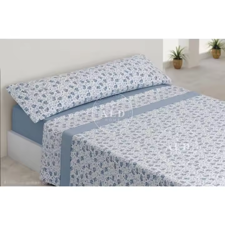 🇪🇸​ ANGAMA TEXTIL - ALD HOME®️ - Juego de Sábanas Microfibra - Coleccion Verano - Juego de Sábanas 3 piezas - 100% Microfibra - Bajera Ajustable - 3 Piezas Extra Suaves - Flores - 1