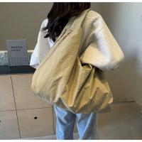 Bolso De Hombro Casual De Nylon Para Mujer Con Compartment Interior Bolsa De Compras Con Cierre De Cremallera Color Sólido Estilo Versátil - details 25