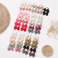 10Pcs Lazo De Cinta Sólida Para Niñas 2.6 Pulgadas Diadema Elástica De Satén Accesorio De Cabello Infantil Para Todas Las Estaciones - details 2