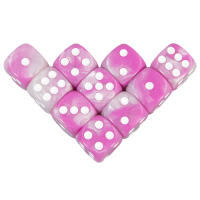 16mm D6 Azul Y Rojo Dados De Ajedrez De Acrílico Para Juegos De Mesa RPG DND Cubo De Dos Colores Esquinas Redondeadas Accesorios Para Clubes Y Fiestas En Barra - details 5