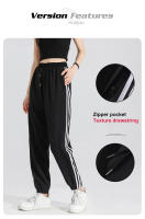 Pantalones De Sudor Primavera Verano Para Hombres Y Mujeres Con Bolsillos Cierre Elástico Pantalones Casuales De Fitness Y Running - details 3