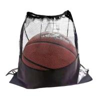 Mochila Portátil De Baloncesto Con Cierre De Cordón Bolsa De Red Para Fútbol Voleibol Baloncesto Almacenamiento Deportivo Para Viajes Al Gimnasio Y Yoga - details 1