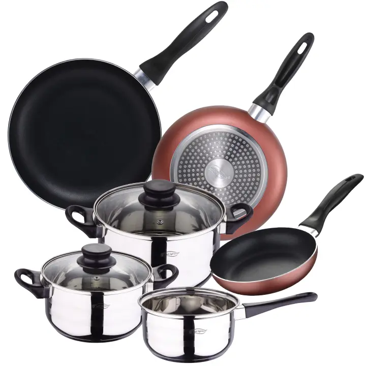 San Ignacio Batería de Cocina 5 Piezas + 3 Sartenes Aluminio - 1