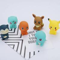 Anime Pikachu bulbasaur charmander squirtle eevee snorlax figuras de dibujos animados vocal Bañeras juguete - details 0