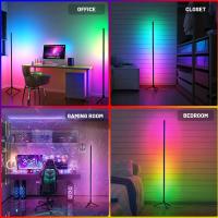 Lámpara De Piso Inteligente Bluetooth WiFi 120cm LED RGB Ajustable Para Dormitorio Estudio Sala De Estar Decoración De Navidad - details 10
